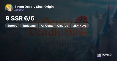 EU Endgame | All Content Cleared | 9 SSR 6/6 | 2K+ Keys