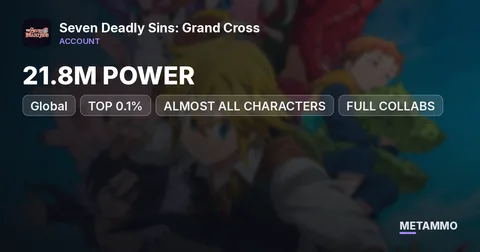 GLOBAL TOP 0.1% | 21.8M POWER | ALMOST ALL CHARACTERS | FULL COLLABS