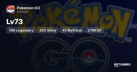 Lv73 | 788 Legendary | 425 Shiny | 45 Mythical | 211M XP