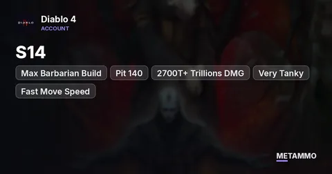 S14 | Max Barbarian Build | Pit 140 | 2700T+ Trillions DMG | Very Tanky | Fast Move Speed | PC/PS/Xbox