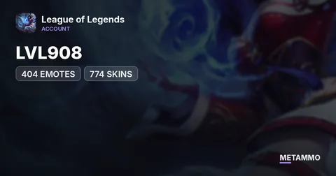 LVL908, 404 EMOTES, 774 SKINS, JUNGLE MAIN