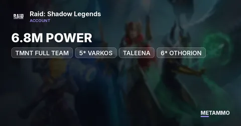 6.8M POWER | TMNT FULL TEAM | 5* VARKOS | TALEENA | 6* OTHORION