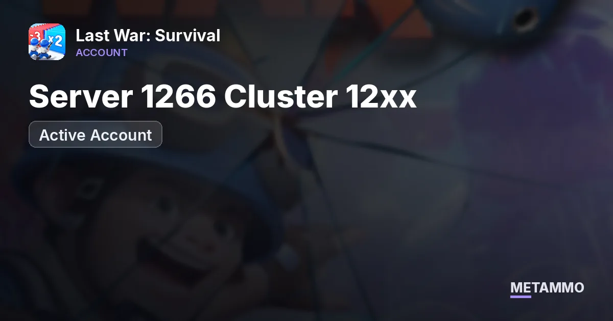Server 1266 Cluster 12xx | Active Account