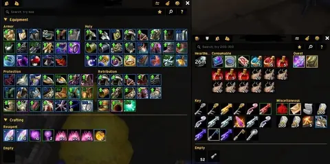 Spineshatter - Human Paladin 70 ■ Prot 1482 GS ■ Pre-Raid BiS ■ Kara Attuned ■ Fly 60% - World of Warcraft: Classic account screenshot 1