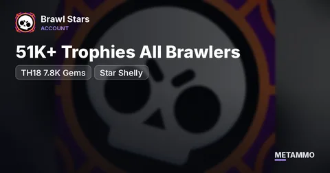 51K+ Trophies All Brawlers | TH18 7.8K Gems | Star Shelly