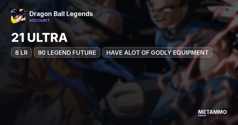 STACKED MEGA WHALE, 21 ULTRA, 8 LR, 90 LEGEND FUTURE, ALOT OF ZENKAI, MAX CHARACTER ALOT, HAVE ALOT OF GODLY EQUIPMENT