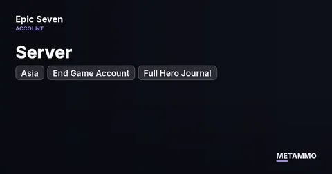 Asia Server | End Game Account | Full Hero Journal