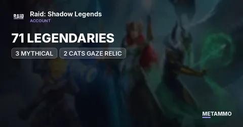 71 LEGENDARIES | 3 MYTHICAL | 2 CATS GAZE RELIC