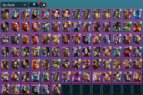 71 LEGENDARIES | 3 MYTHICAL | 2 CATS GAZE RELIC - Raid: Shadow Legends account screenshot 3