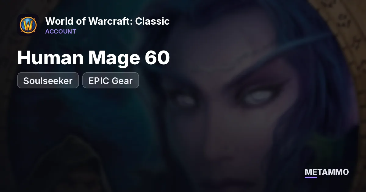 Soulseeker - Human Mage 60 ■ EPIC Gear ■ - World of Warcraft: Classic account summary