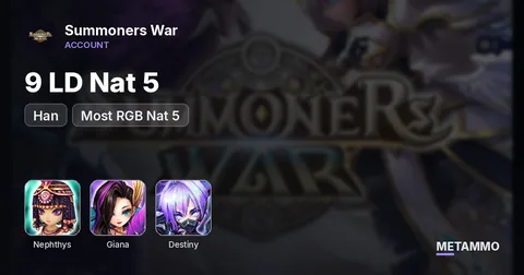 9 LD Nat 5 | Nephys, Gianna, Destiny, Han | Most RGB Nat 5