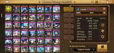 9 LD Nat 5 | Nephys, Gianna, Destiny, Han | Most RGB Nat 5 - Summoners War account screenshot 3