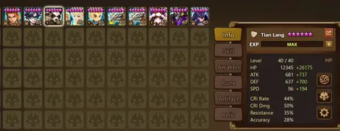 Rank 3 Arena | G3 RTA | 11 LD5 | 1.74B Mana - Summoners War account screenshot 1
