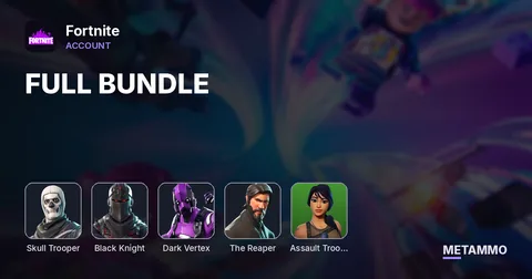 OGE 301 SKINS  + OG AEREIAL ASSAULT TROOPER + OG SKULL TROOPER + BLACK KNIGHT + DARK VERTEX (FULL BUNDLE) + THE REAPER +  P
