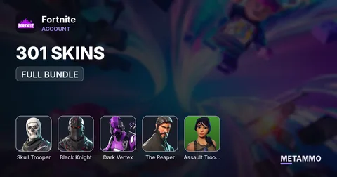 OGE 301 SKINS + OG AEREIAL ASSAULT TROOPER + OG SKULL TROOPER + BLACK KNIGHT + DARK VERTEX (FULL BUNDLE) + THE REAPER + P