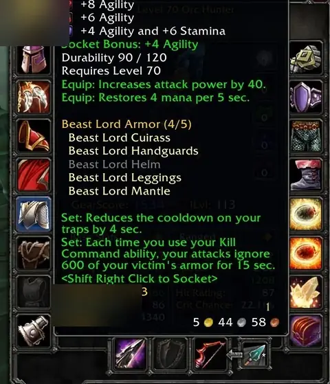 Spineshatter - Orc Hunter 70 ■ Pre-Raid BiS ■ Herb 375 ■ Mining 375 ■ Cook 375 - World of Warcraft: Classic account screenshot 1