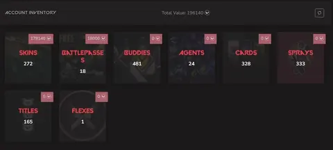 196K VP | Champs 25 Butterfly Knife | VCT 2025 Karambit | Reaver Karambit | Ion Karambit - Valorant account screenshot 1