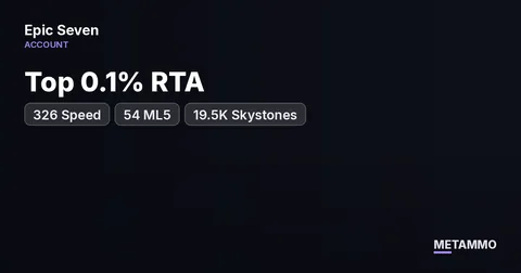 Top 0.1% RTA | 326 Speed | 54 ML5 | 19.5K Skystones