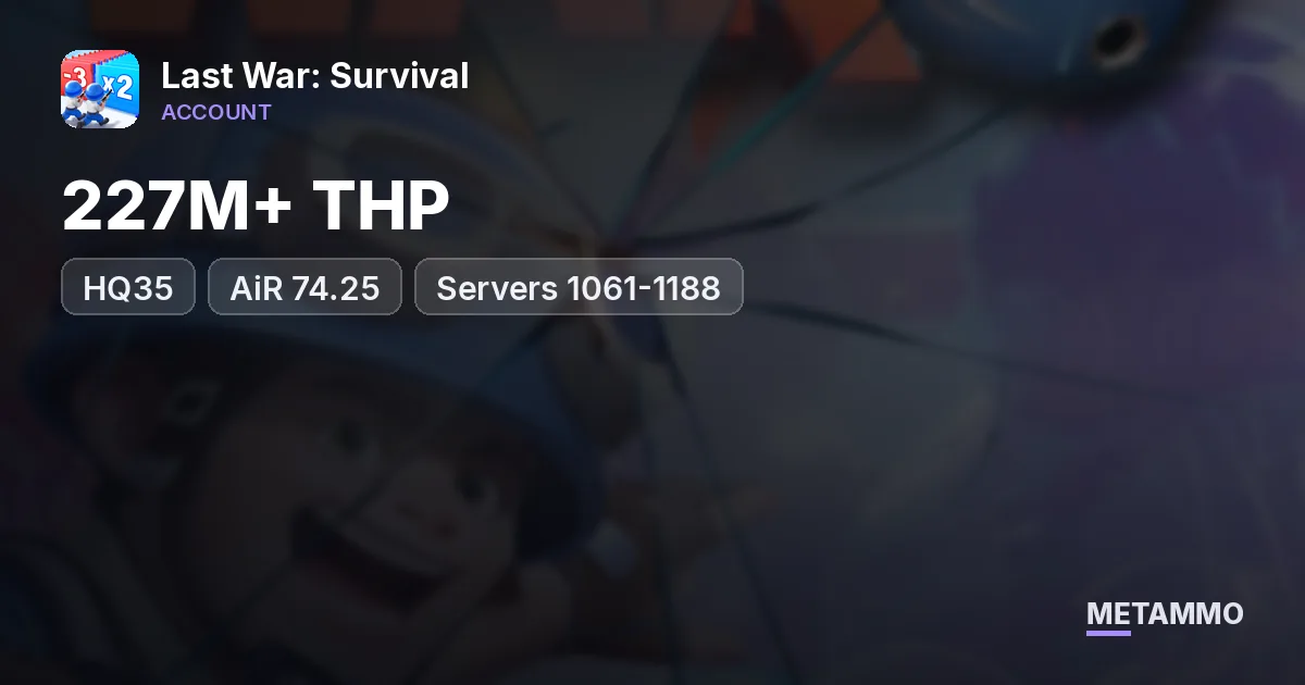 227M+ THP | HQ35 | AiR 74.25 | Servers 1061-1188