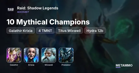 10 Mythical Champions | Galathir Krixia | 4 TMNT, Titus Wixwell, Predator | Hydra 12b