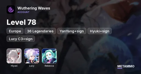EU Level 78 | 36 Legendaries | YanYang+sign,  Hyuki+sign, Lucy C3+sign + Rebecca C2 | 3 Built Teams