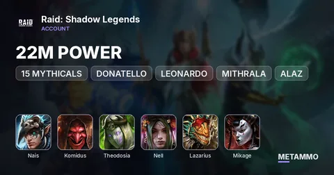 22M POWER|15 MYTHICALS|NAIS|KOMIDUS|THEODOSIA|NELL|LAZARIUS|DONATELLO|LADY MIKAGE|LEONARDO|MITHRALA|ALAZ|KUROSA|KARNAGE|TARAS