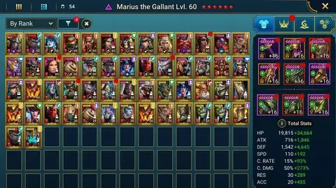 22M POWER|15 MYTHICALS|NAIS|KOMIDUS|THEODOSIA|NELL|LAZARIUS|DONATELLO|LADY MIKAGE|LEONARDO|MITHRALA|ALAZ|KUROSA|KARNAGE|TARAS - Raid: Shadow Legends account screenshot 3