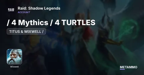 / 4 Mythics / 4 TURTLES + TITUS & WIXWELL /