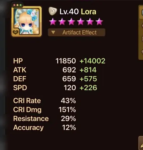 Asia 7LD Light Fern | Lucifer Lora Combo - Summoners War account screenshot 2