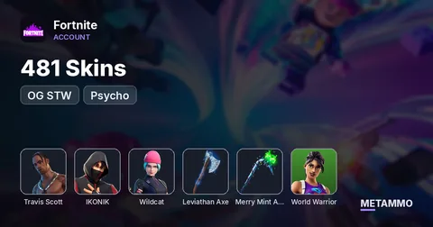 481 Skins | OG STW | Travis Scott | IKONIK | World Warrior | Wildcat | Leviathan Axe | Merry Mint Axe | Psycho