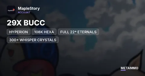 HYPERION | 29X BUCC | 108K HEXA | FULL 22* ETERNALS | 300+ WHISPER CRYSTALS