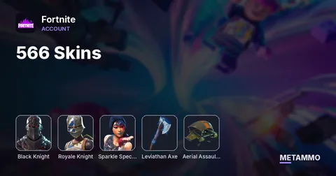 566 Skins | Black Knight | Royale Knight | Sparkle Specialist | Leviathan Axe | Aerial Assault One