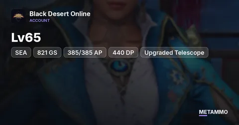 SEA Lv65 | 821 GS (385/385 AP - 440 DP) | Upgraded Telescope | 18.8B Silver | Steam Included