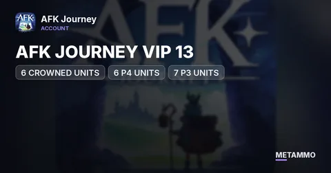 AFK JOURNEY VIP 13  | 6 CROWNED UNITS | 6 P4 UNITS | 7 P3 UNITS