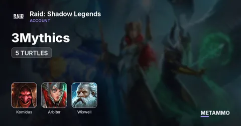 / 3Mythics / KOMIDUS + 5 TURTLES, Gnut, Arbiter, Wixwell / Nice Champs