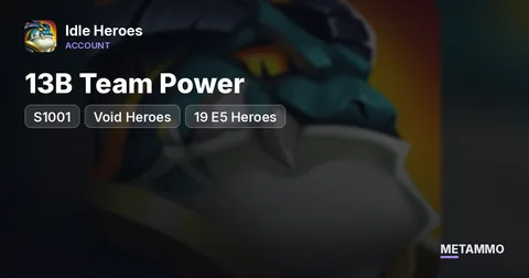 iOS | S1001 | Void Heroes | 19 E5 Heroes | 13B Team Power