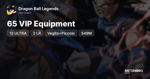 12 ULTRA | 2 LR (Vegito+Piccolo) | 65 VIP Equipment | 549M