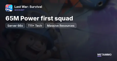 Server 66x | 65M Power first squad | T11+ Tech | Massive Resources