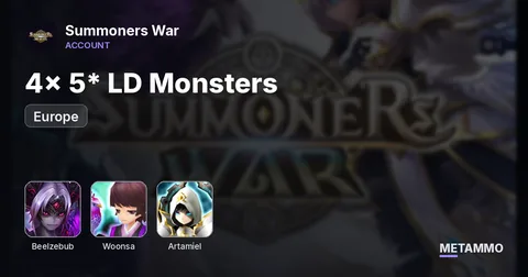 4x 5* LD Monsters (Beelzebub, Vunsa, Artamiel, Krika) | Europe