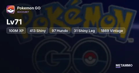 2016 | Lv71 | 100M XP | 413 Shiny | 97 Hundo | 31 Shiny Leg | 1869 Vintage | 2.4M Dust | 3100 Storage | 0 Ban