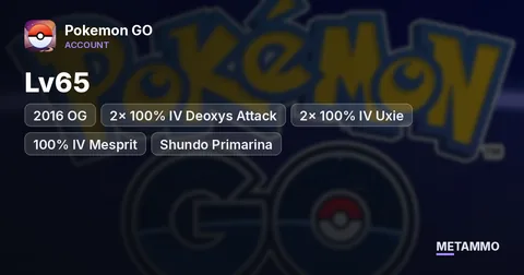 Lv65 | 2016 OG | 2× 100% IV Deoxys Attack | 2× 100% IV Uxie | 100% IV Mesprit | Shundo Primarina