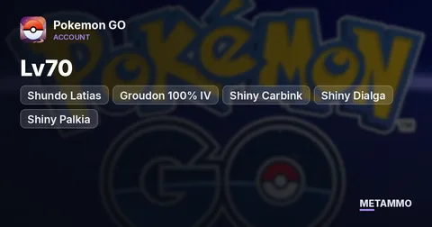 Lv70 | Shundo Latias | Groudon 100% IV | Shiny Carbink | Shiny Dialga | Shiny Palkia