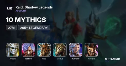 27M | 10 MYTHICS | 265+ LEGENDARY | ARBAIS, TOSHIRO, ALAZ, MARIUS, YUMEKO, ACRIZIA