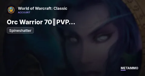 Spineshatter - Orc Warrior 70◈PVP GEARED◈STORMHERALD◈HONOR CAP◈5K AP◈