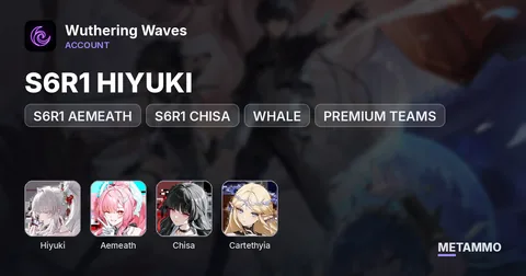 S6R1 HIYUKI | S6R1 AEMEATH | S6R1 CHISA | CARTE | WHALE | PREMIUM TEAMS