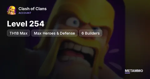 TH18 Max | Level 254 | Max Heroes & Defense | 6 Builders