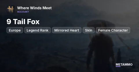EU Legend Rank | 9 Tail Fox (Mirrored Heart) Skin | Female Character