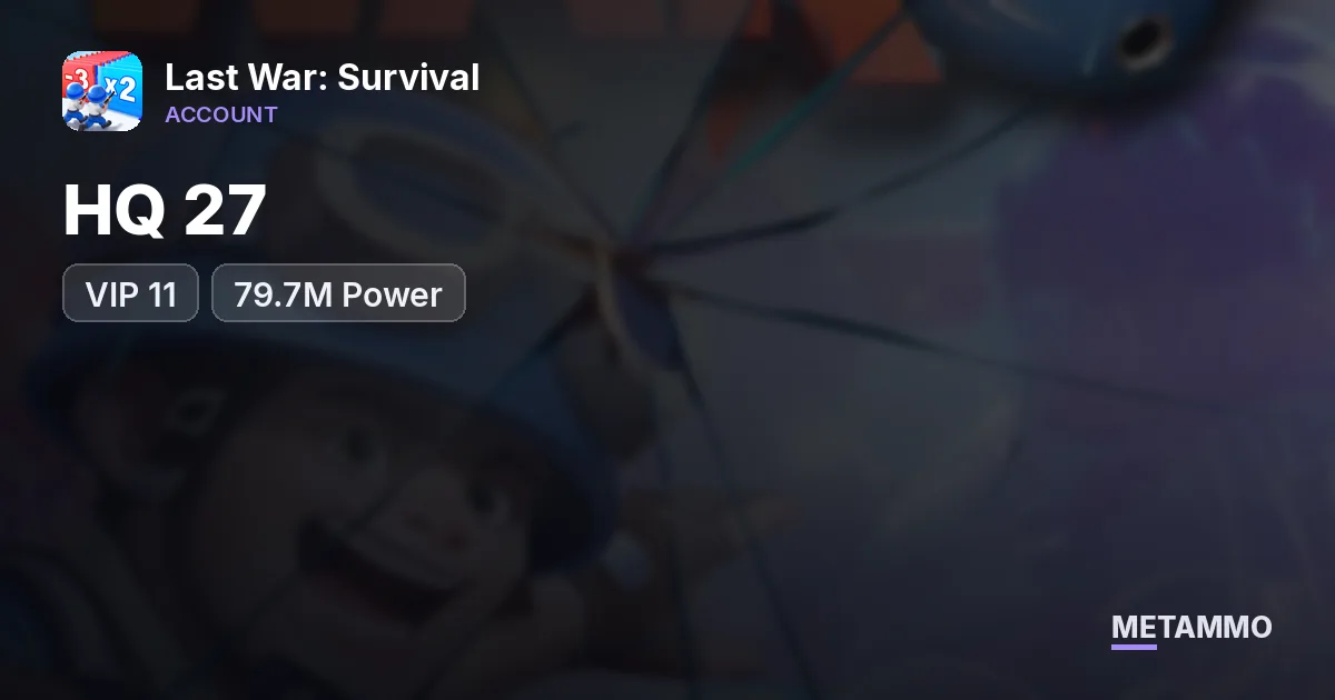 HQ 27 | VIP 11 | 79.7M Power