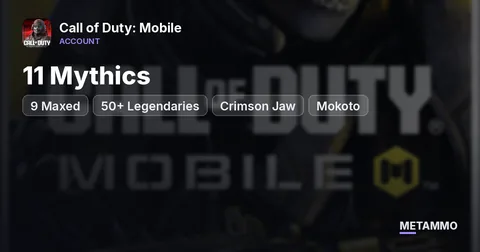 11 Mythics (9 Maxed) | 50+ Legendaries | Crimson Jaw | Mokoto
