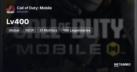 Global Lv400 | 10CP | 31 Mythics | 106 Legendaries